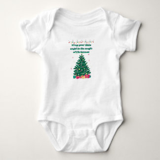 Body Para Bebê Primeiro Natal do Bebê - Roupa Festiva Adorável