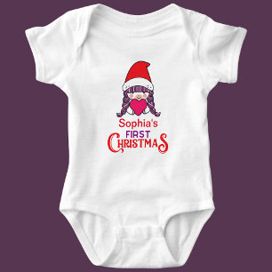 Body Para Bebê Primeiro Natal Personalizado