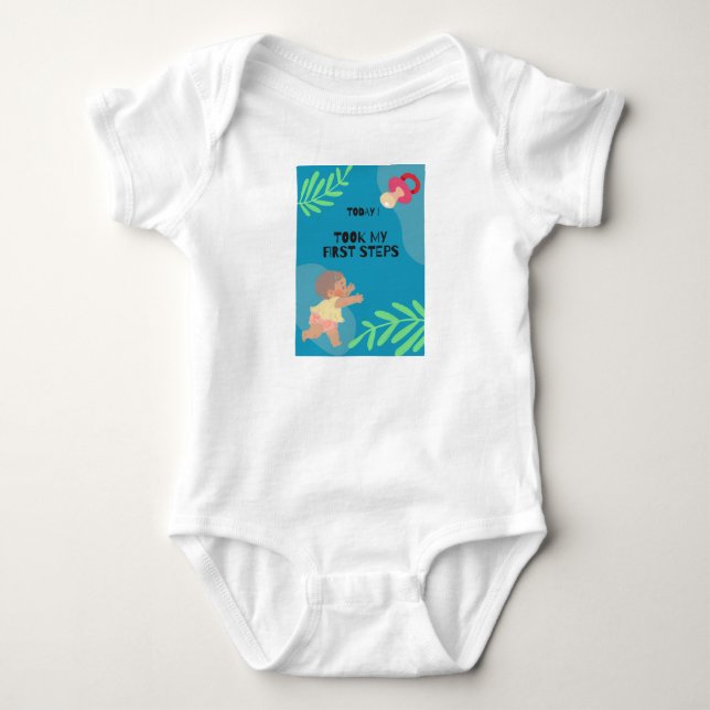 Body Para Bebê Primeiro passo do bebê (Frente)