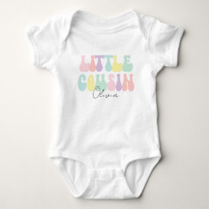 Body Para Bebê Primo Pequeno Pastel Personalizado Personalizado