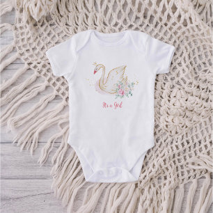 Body Para Bebê Princesa Cisne É uma menina