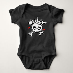 Body Para Bebê Princesa Crânio&Ossos