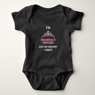 Body Para Bebê Princesa da avó