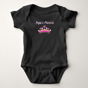 Body Para Bebê Princesa Personalizada Bebê Bonitinho do Papa