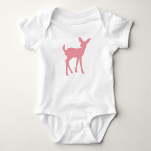 Body Para Bebê Princesa Pink Deer Woodland