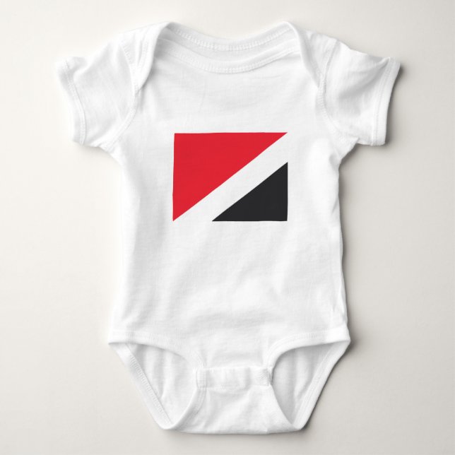 Body Para Bebê Principado de Sealand Flag (Frente)