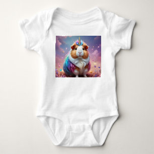 Body Para Bebê Prism Pigtail: O Radiante Porco Unicórnio Guiné