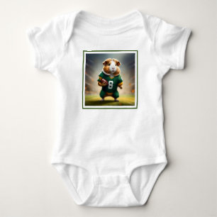 Body Para Bebê Prodigio do Pigskin: O Quaterback de Porquinho-da-