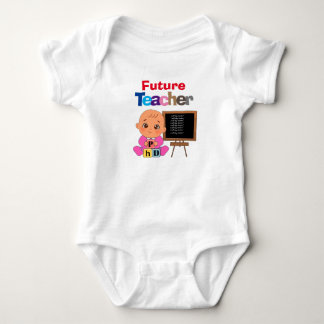 Body Para Bebê Professor de Futuro Bebê Engraçado Personalizado