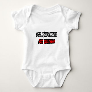 Body Para Bebê Professor de Matemática / Super-herói