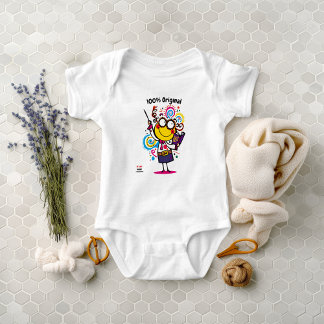 Body Para Bebê Professor Emoji Divertido e Colorido 
