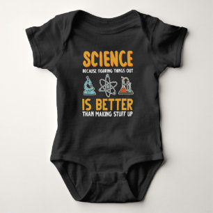 Body Para Bebê Professor Nerd de Química Geek de Ciência Estuda