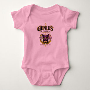 Body Para Bebê Professor Purr-Ple™ – Gênio em Progresso