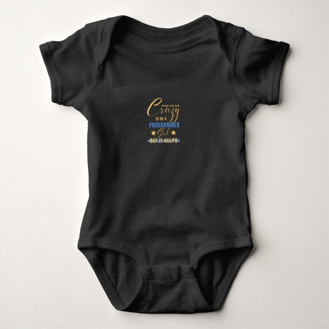 Body Para Bebê Programmer Girls (Frente)