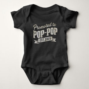 Body Para Bebê Promovido a Pop-Pop Est 2025 Primeira Vez Pop-Pop