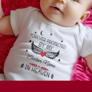 Body Para Bebê Protegido Para Sempre Pelo Meu Nome Personalizado