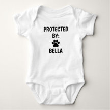 Protegido Pelo Nome do Cachorro Personalizado