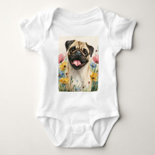 Body Para Bebê Protegido pelo Pug