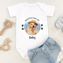 Protegido Por Cachorro Foto Personalizada