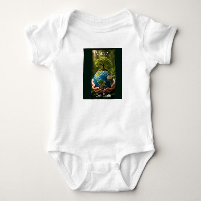 Body Para Bebê Proteja a Terra Para Mim (Frente)