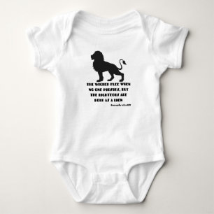 Body Para Bebê Proverbs 28:1 Bíblia Verse Cotação KJV Unisex