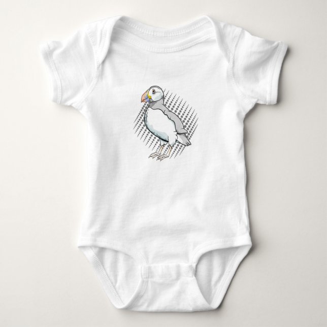 Body Para Bebê Puffin (Frente)