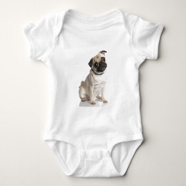 Body Para Bebê Pug (Frente)