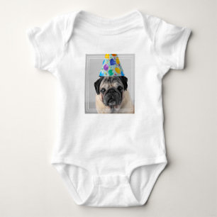 Body Para Bebê Pug de Partido