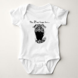 Body Para Bebê Pug Happy Face