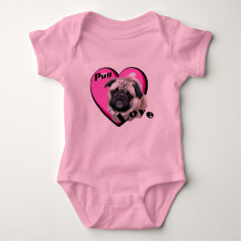 Body Para Bebê Pug Lovers