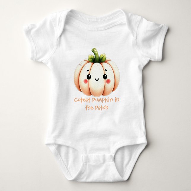 Body Para Bebê Pumpkin Mais Comprido (Frente)