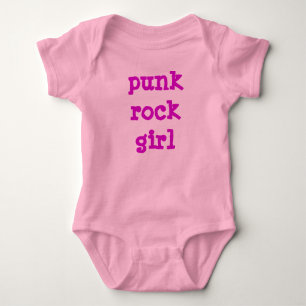 Body Para Bebê Punk Rock Girl