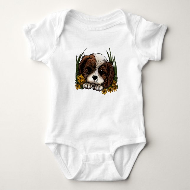 Body Para Bebê Puppy (Frente)