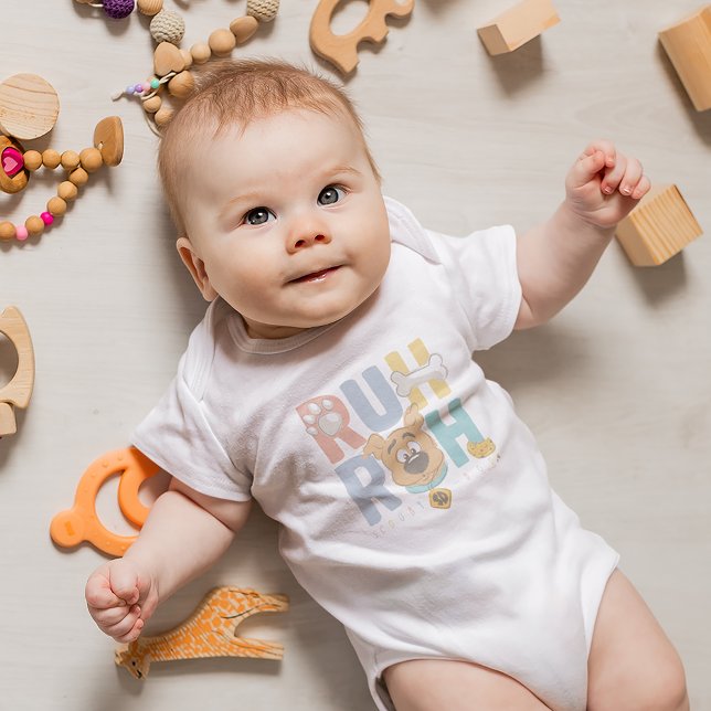 Body Para Bebê Puppy Scooby-Doo "Ruh Roh" (Baby wearing bodysuit)