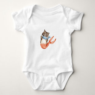 Body Para Bebê Purmaid Cat Mermaid