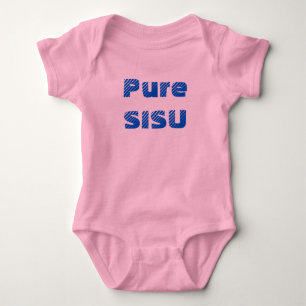 Body Para Bebê Puro SISU Bebê Finlandês, Um Pedaço (Rosa)