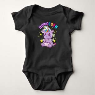 Body Para Bebê Púrpura Hipopótamo Hipopótamo Lover