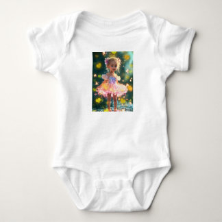 Body Para Bebê Purpurina com Amor