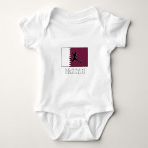 Body Para Bebê Qatar Football Soccer National Team