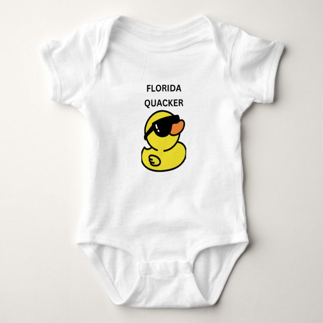 Body Para Bebê Quacker da Florida (Frente)