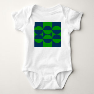 Body Para Bebê Quadrados e Círculos Bauhaus 
