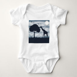 Body Para Bebê Quando a Lua sussurra para a Girafa