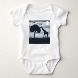 Body Para Bebê Quando a Lua sussurra para a Girafa