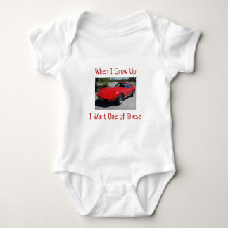 Body Para Bebê Quando Cresci, Corvette 1975
