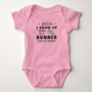 Body Para Bebê Quando eu crescer, quero ser um corredor como o me