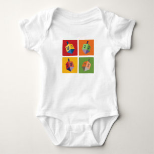 Body Para Bebê Quatro Dreidels