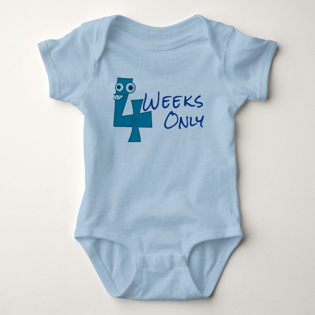Body Para Bebê  Quatro semanas  (Frente)