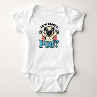 Body Para Bebê Que Tal Um Pug?