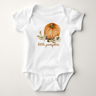Body Para Bebê Queda de Abóbora Simples Personalizada