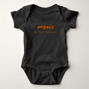 Body Para Bebê Queda Personalizada/Dia das Bruxas/Abóbora Bebê